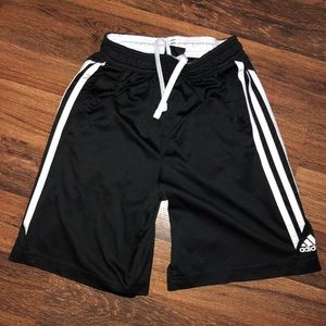 Boy’s Black and White Adidas Shorts